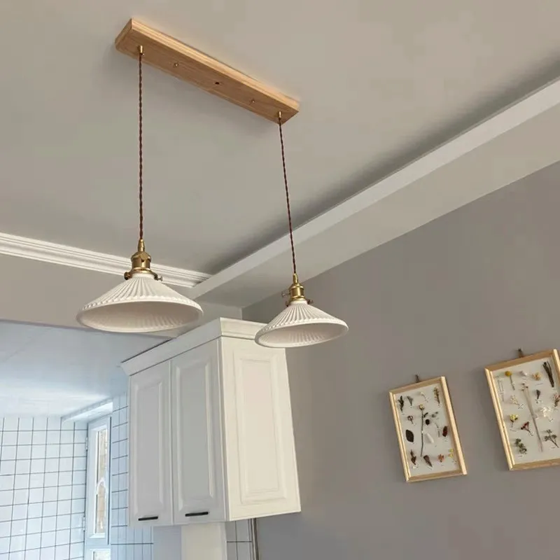 Modern Pleated Ceramic Pendant Light S160
