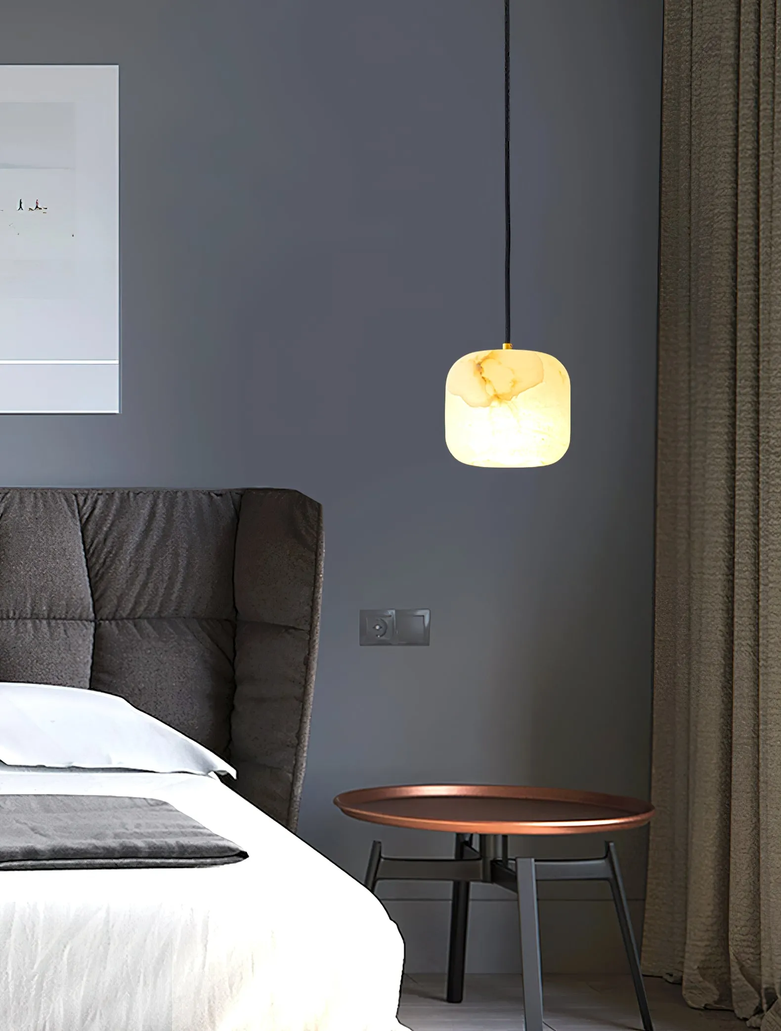 Alabaster Bedside Pendant Light T1647