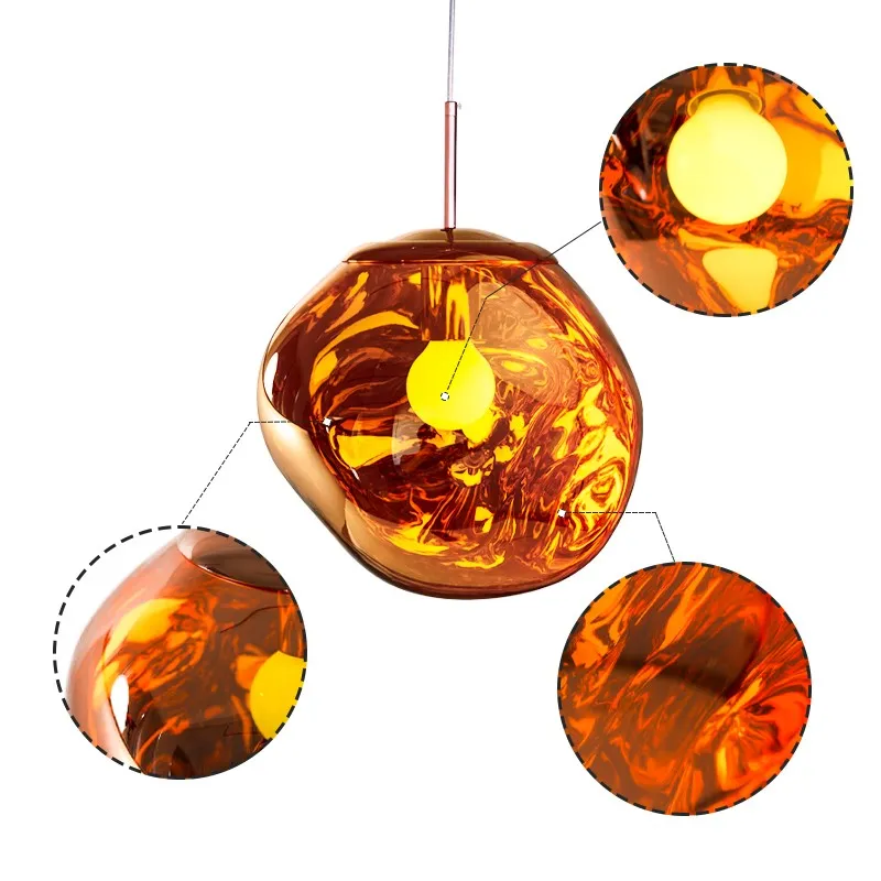 Dynamic Surface Pendant Light For Living Room S208