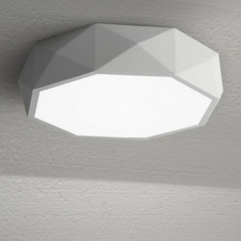 TEVA Octagon Jewel LED Ceiling Lamp in White