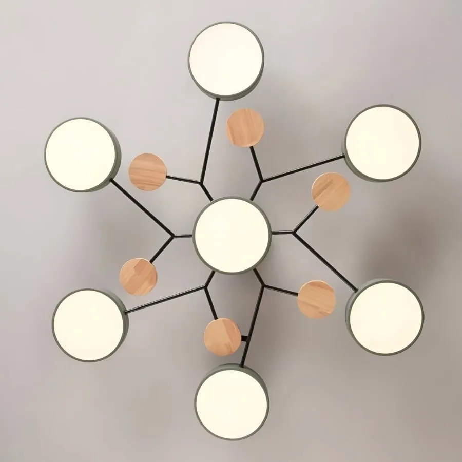 Nordic Branched Disc Metal Ceiling Lamp S192