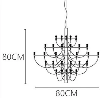 Tendrila Multi-Light Chandelier - Industrial Style Pendant Light for Dining Room