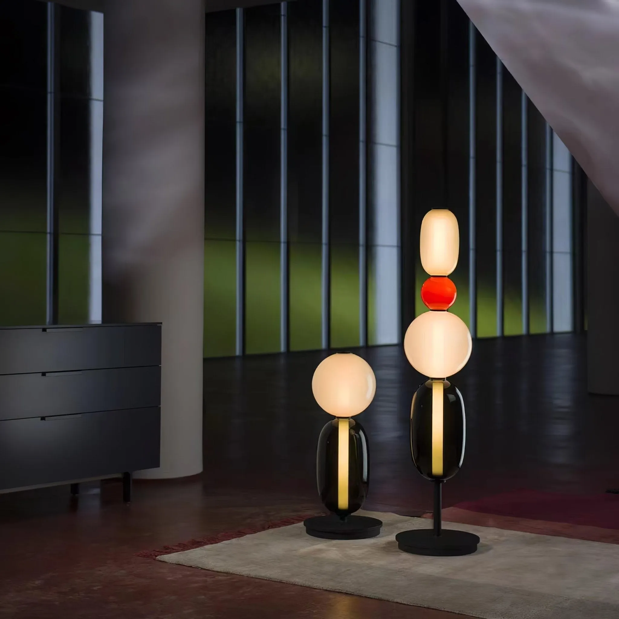Nordic Minimalist Creative Luxury Gourd Glass Table Lamp M382