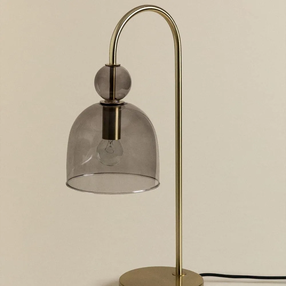 Contemporary Glass Lamp – Soft Glow for Modern Interiors S243