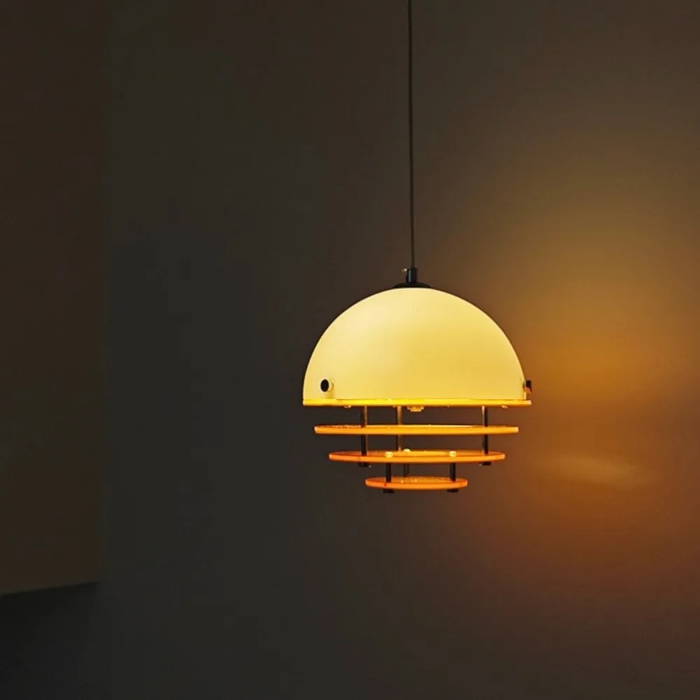 Bauhaus Sunset Pendant Lamp - Warm Ambient Lighting for Living Room S213
