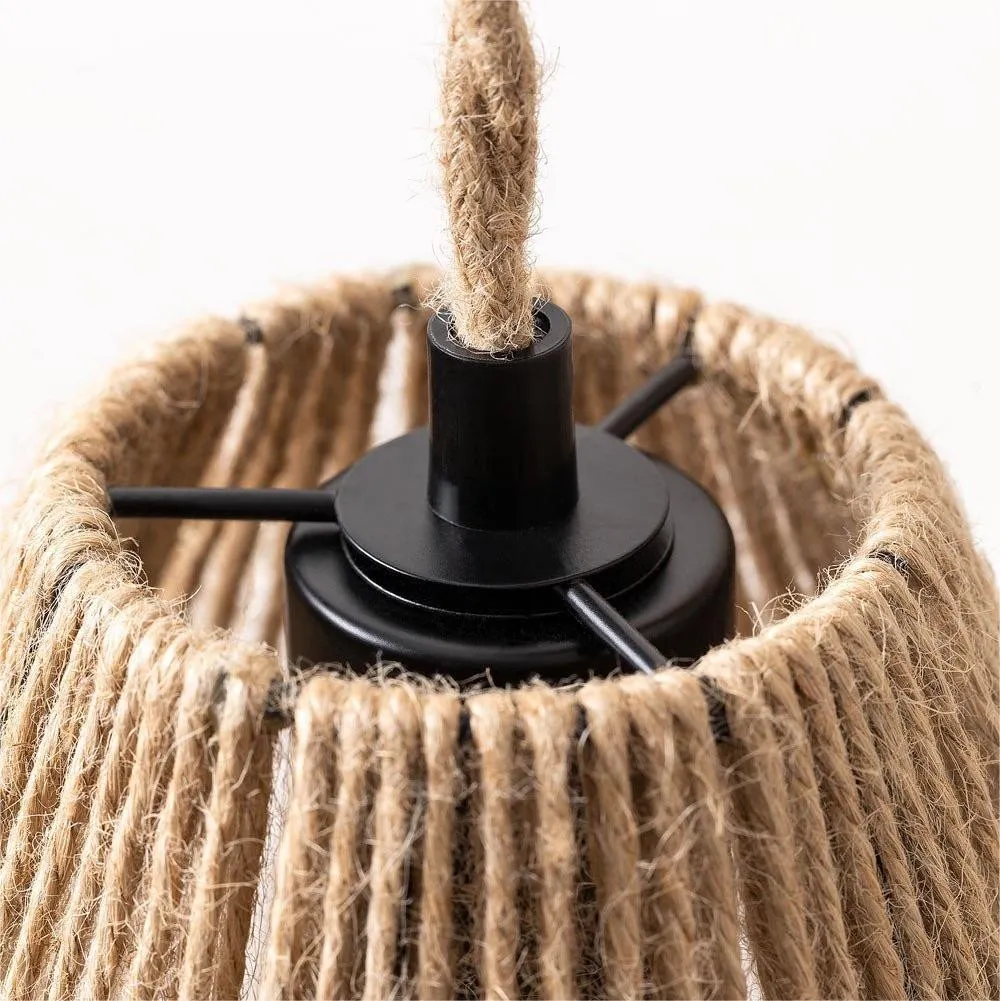 Natural Rope Design Wall Lamp for Bedroom