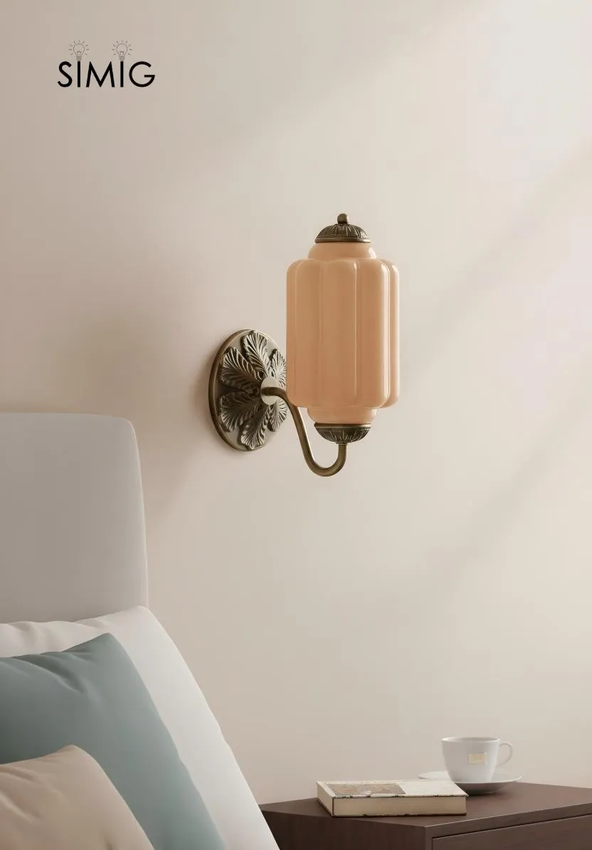 Eloise Vintage Glass Sconce - Elegant Art Deco Wall Lamp M486