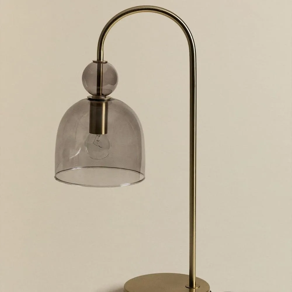 Contemporary Glass Lamp – Soft Glow for Modern Interiors S243