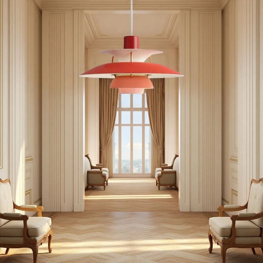Danish Multi-layer Metal Pendant Light S107