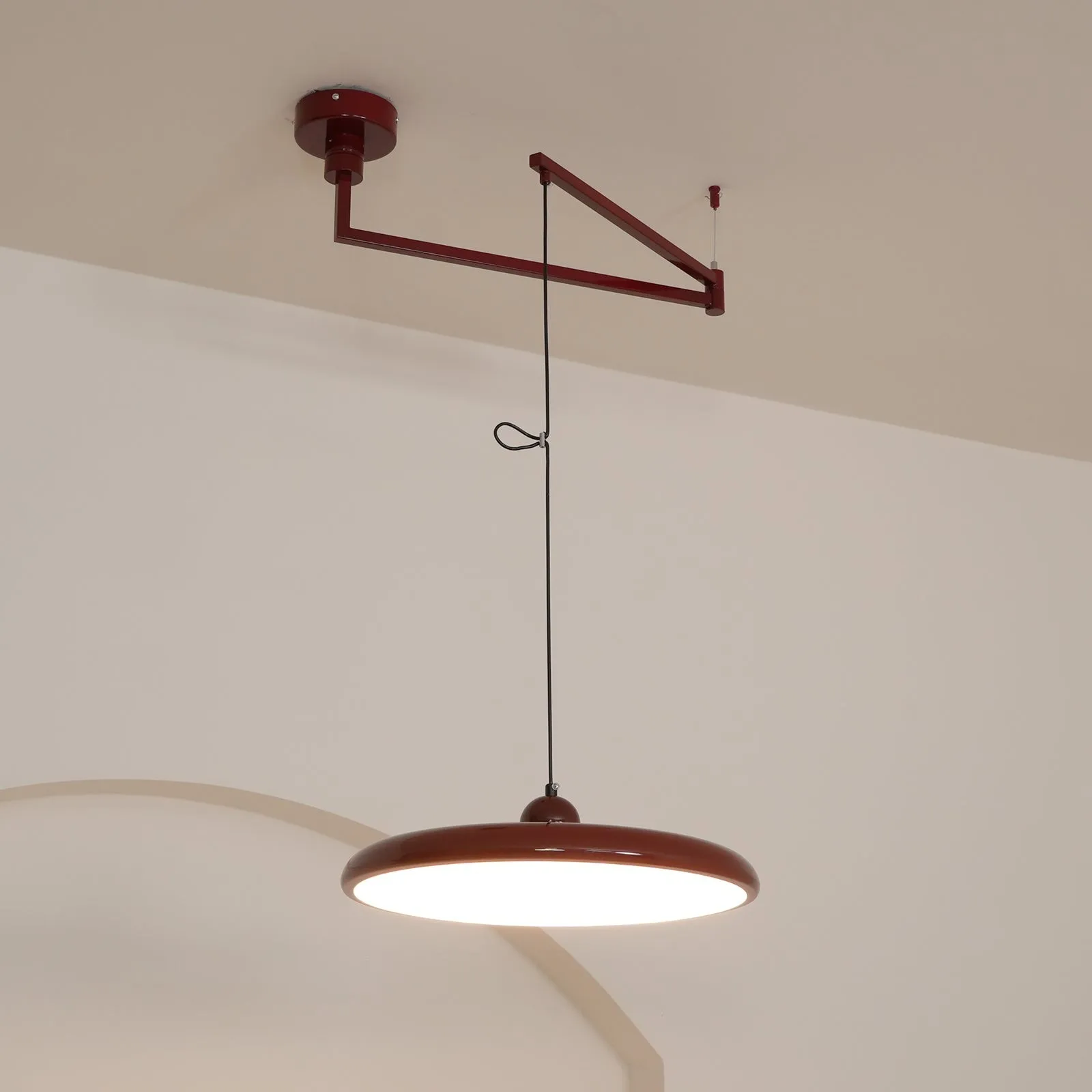 Simple Modern Adjustable Swing Arm Disc Pendant Lamp M11
