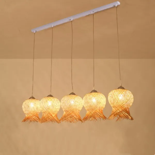 Aisle Rattan Decoration Pendant Light