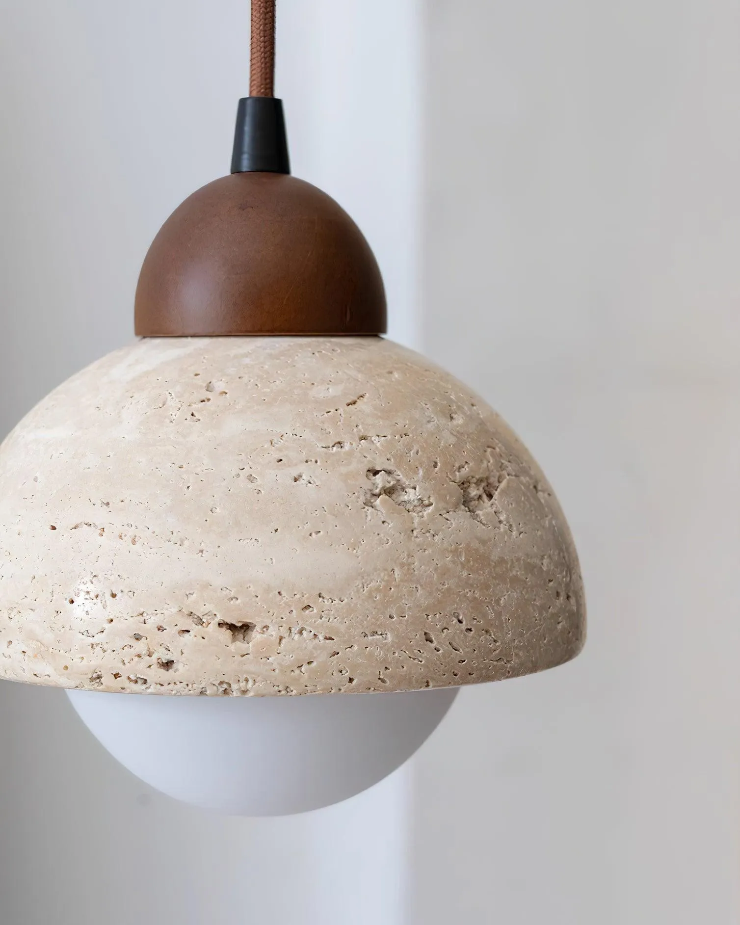 Yellow Travertine Wabi-Sabi Style Pendant Lamp M97
