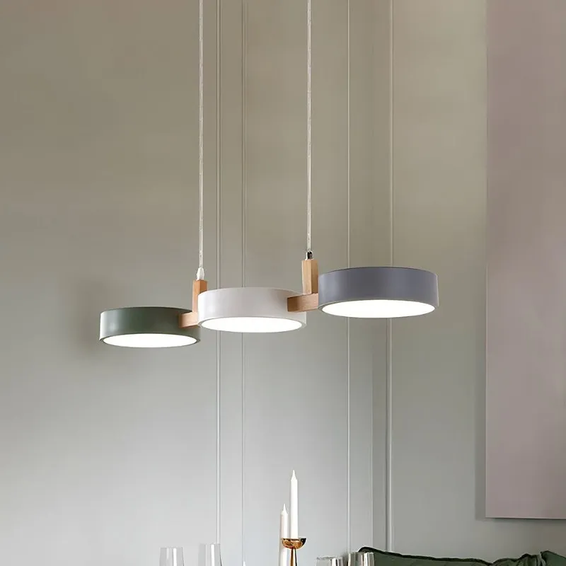 Nordic Modern Simple Macaron 3 Head Pendant Lamp M30