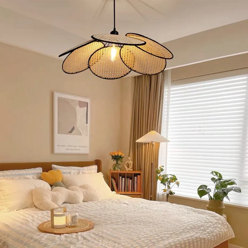 Wabi-sabi Rattan Pendant Light