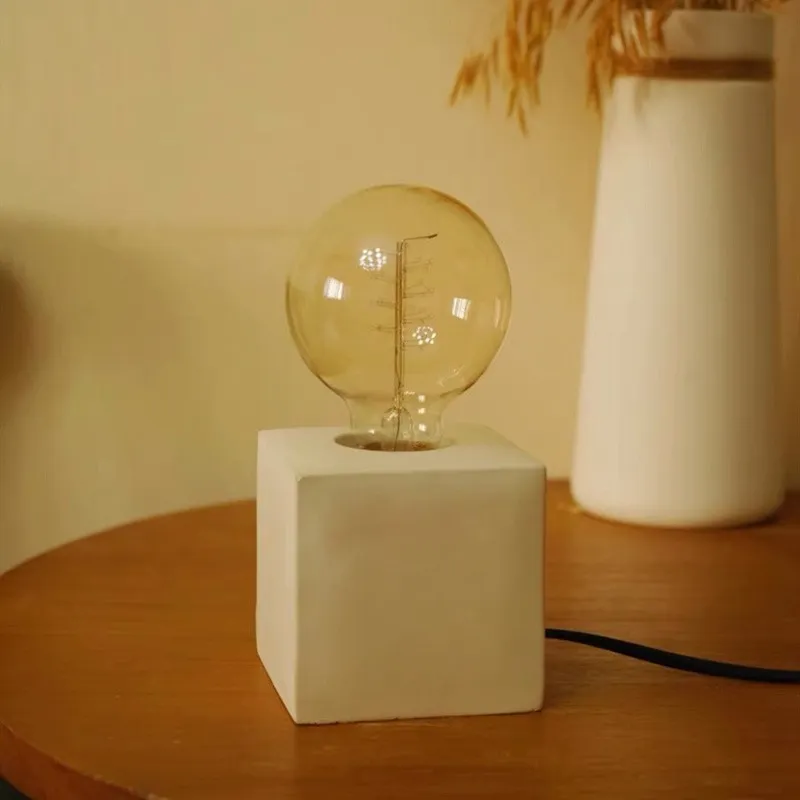CUBE Cement Table Lamp
