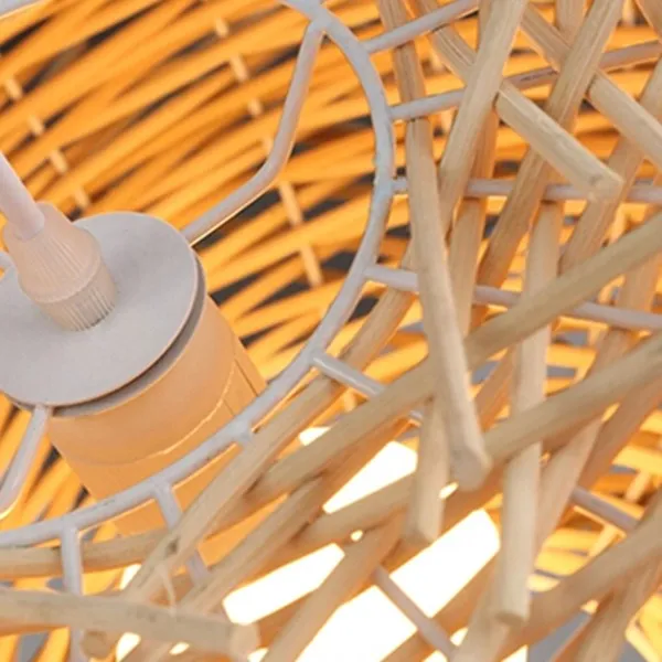 Simple Bird's Nest Creative Rattan Pendant Light