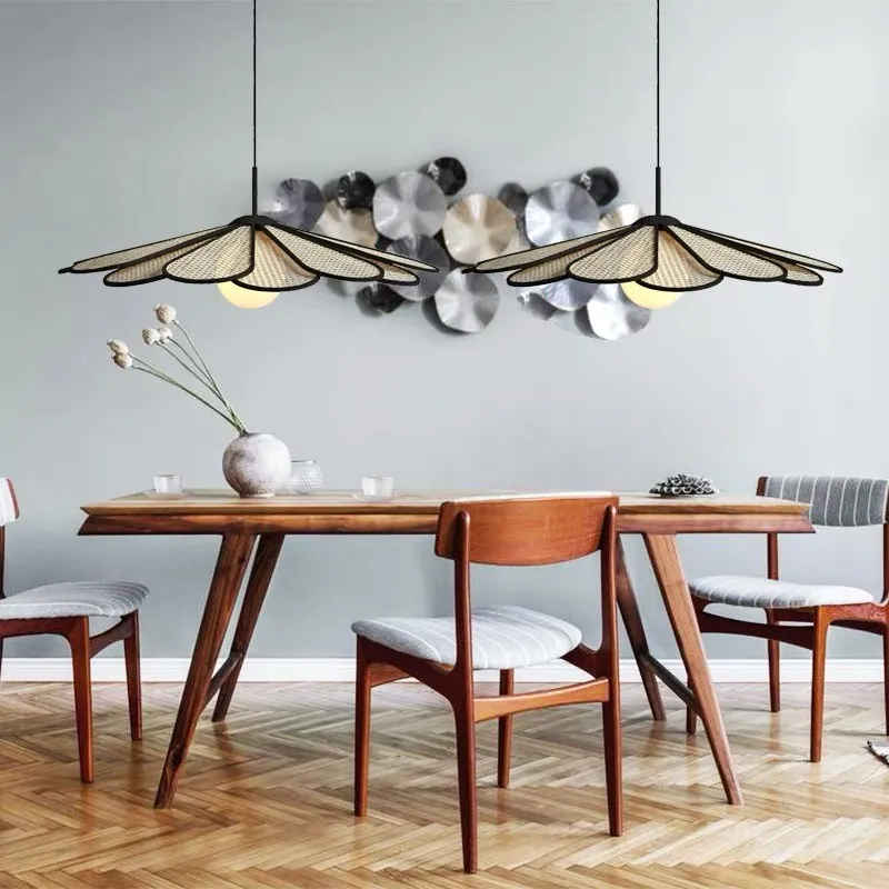 Wabi-sabi Rattan Pendant Light