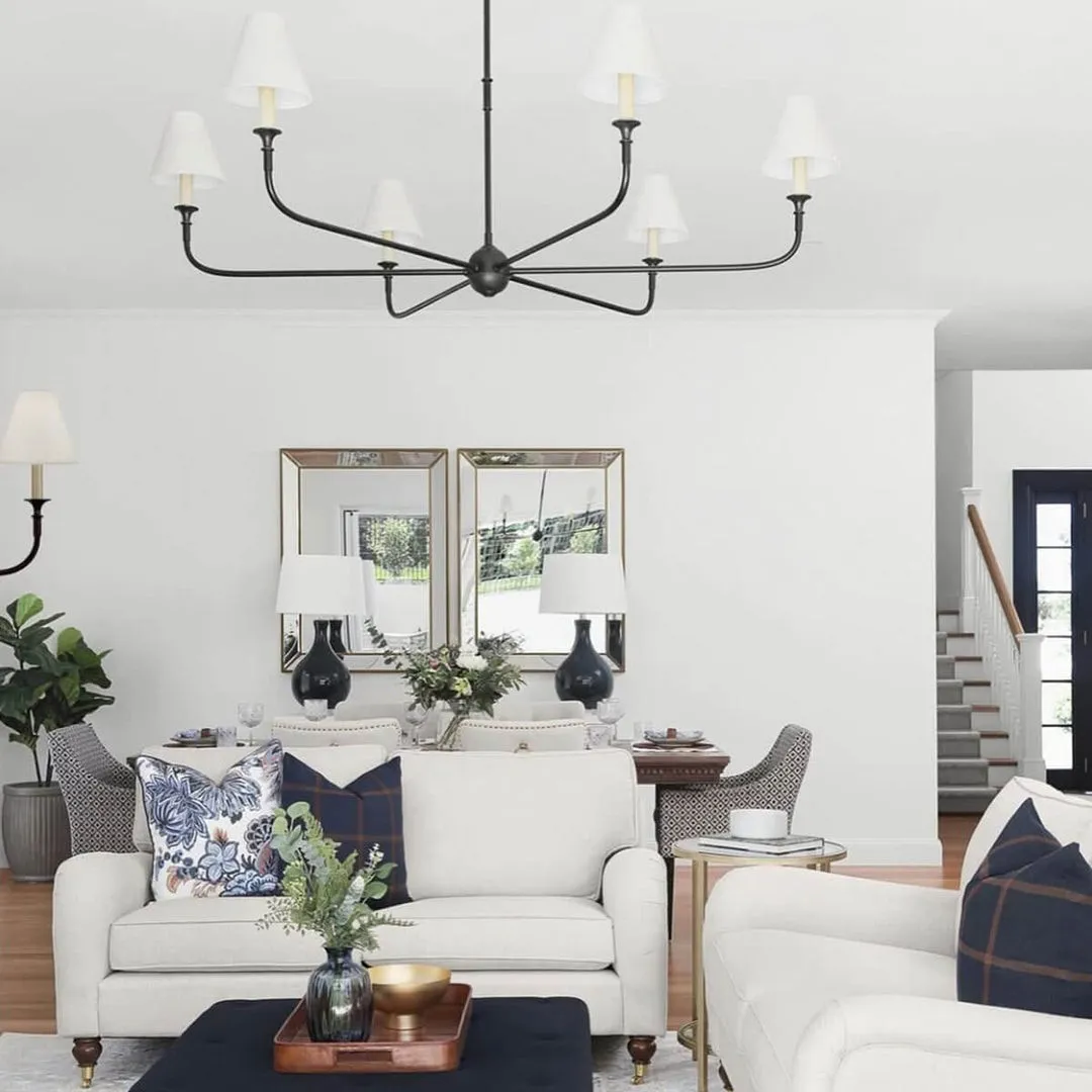 Piaf Geometric Metal Chandelier – Industrial Style for Dining Room T198