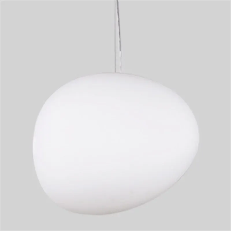 Pebble Orb Deco Milk Glass Pendant Light S161