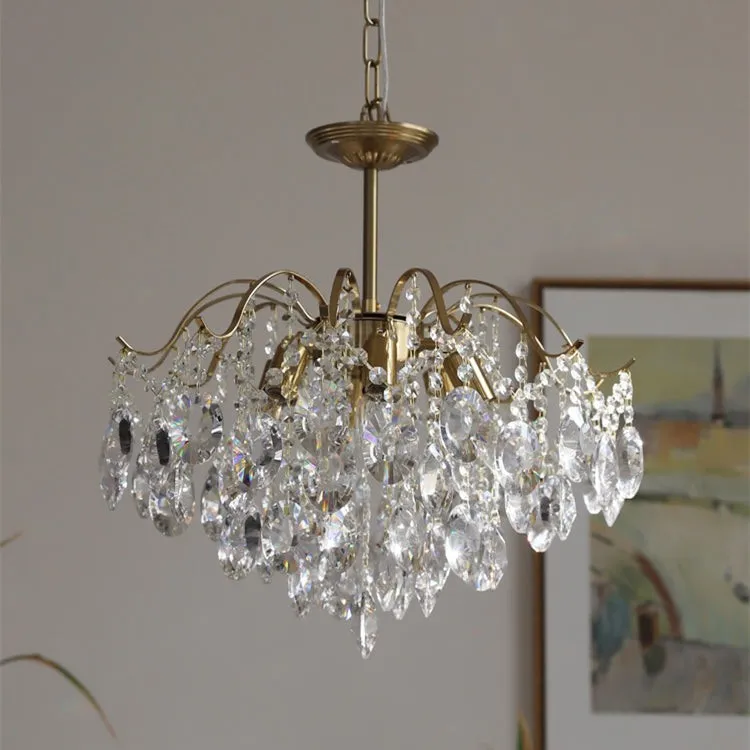 Vintage Sumptuous Teardrop Crystal Chandelier T258