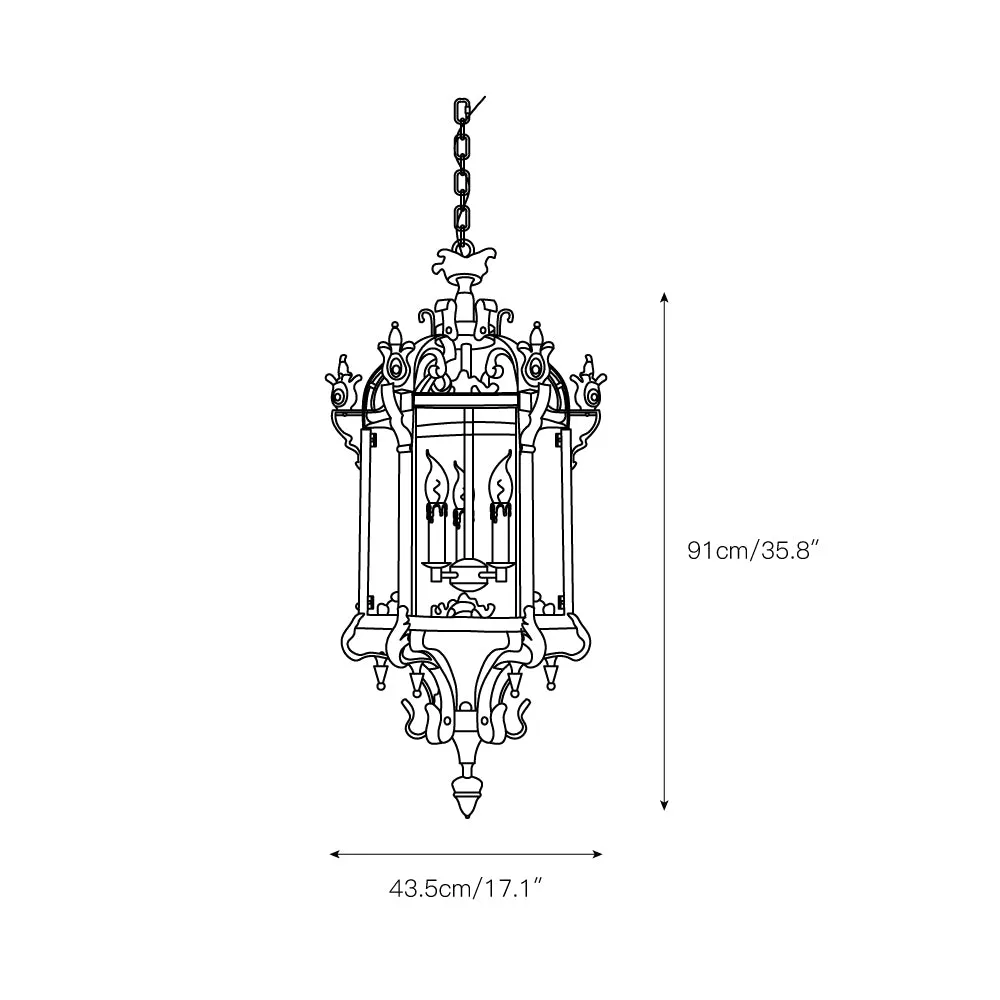 Metropolitan Lantern Chandelier T1707