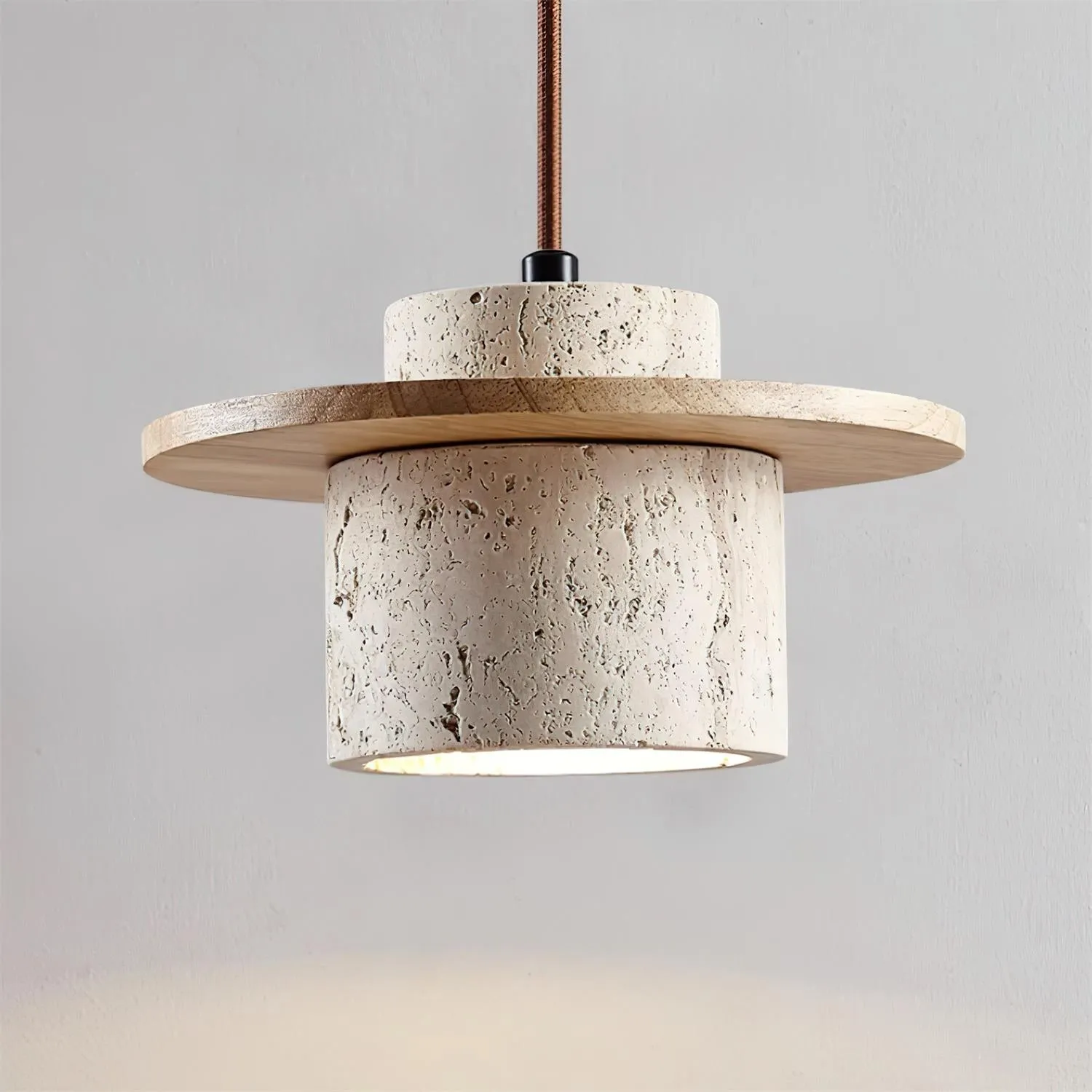 Retro Wabi Sabi Textured Travertine Wall Lamp G12
