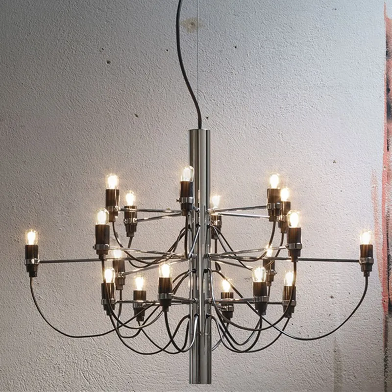 Tendrila Multi-Light Chandelier - Industrial Style Pendant Light for Dining Room