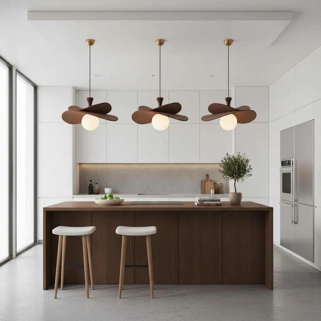 Orrise Sculptural Flower Pendant Light - Modern Fixture for Entryways T529