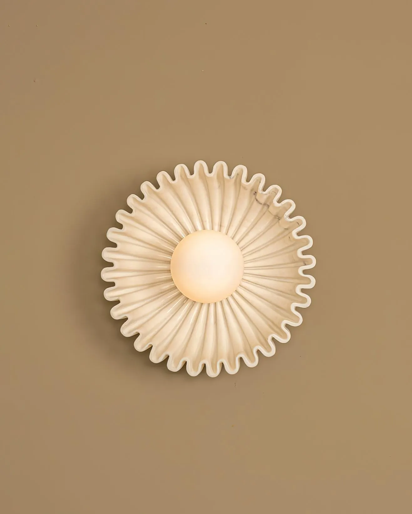 Plastic Lampshade Ceramic Flower Wall lamp M184