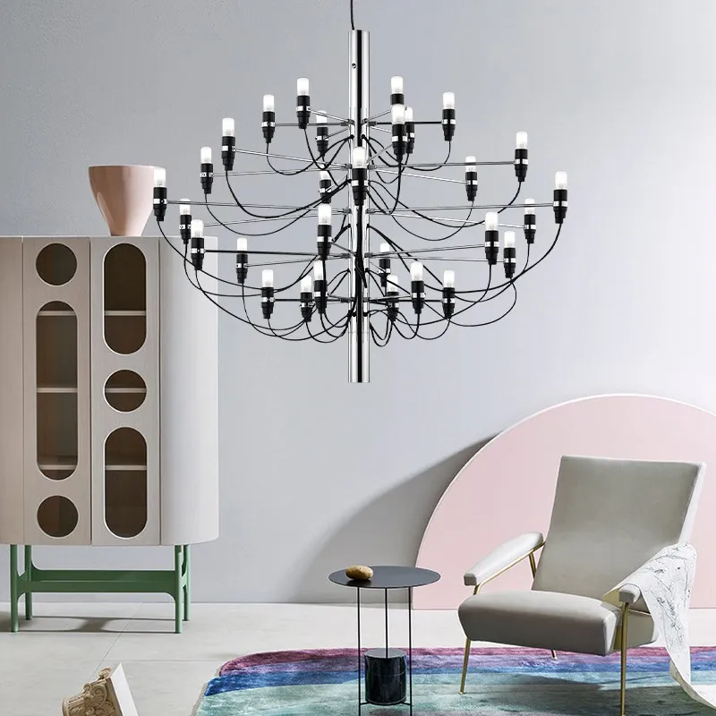 Tendrila Multi-Light Chandelier - Industrial Style Pendant Light for Dining Room