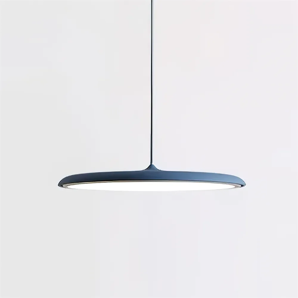 Modern Metal Saucer Pendant Light – Slim Design with LED Lighting M45