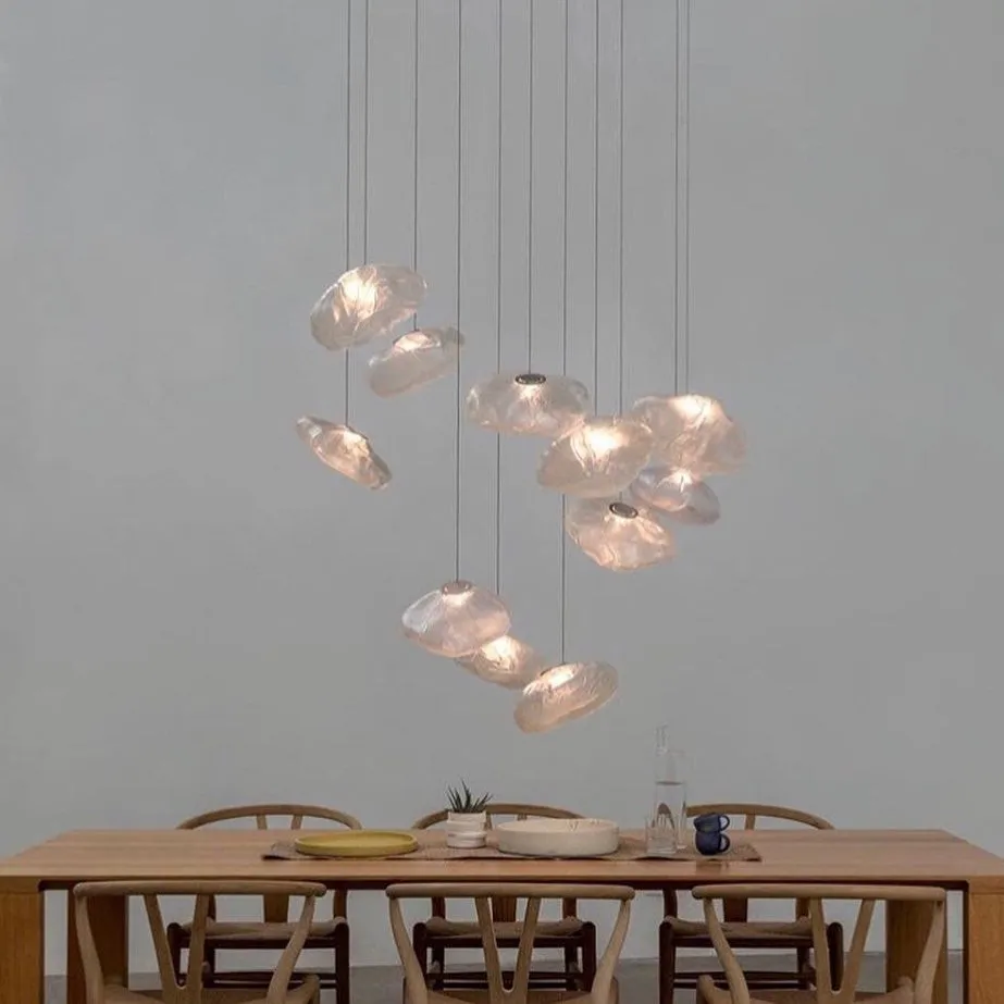 Multi-Head Irregular Glass Bubble Chandelier M79
