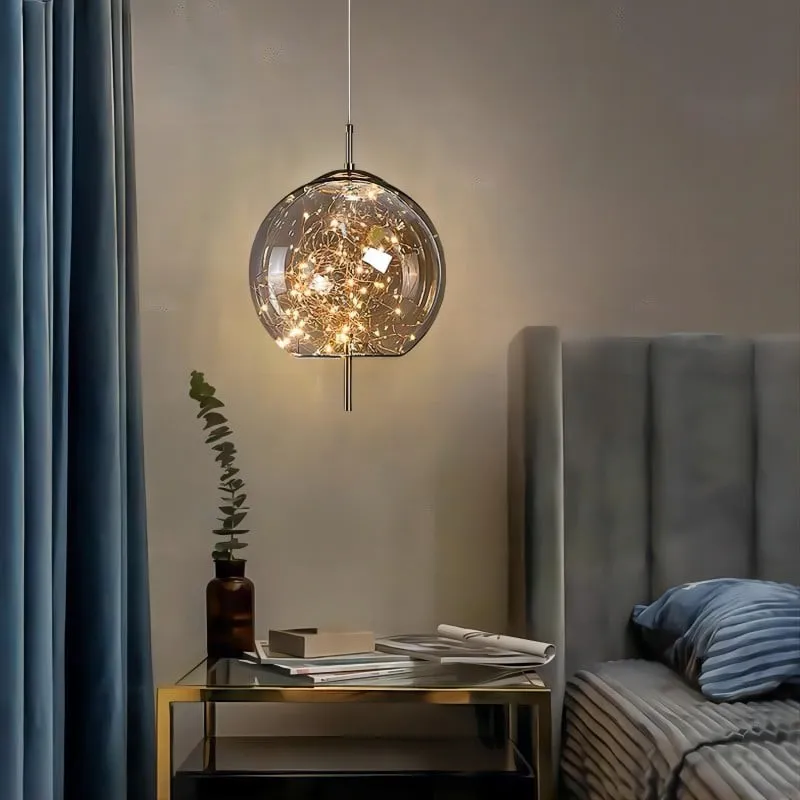 Scandinavian Cylinder Oval Glass Pendant Light M63