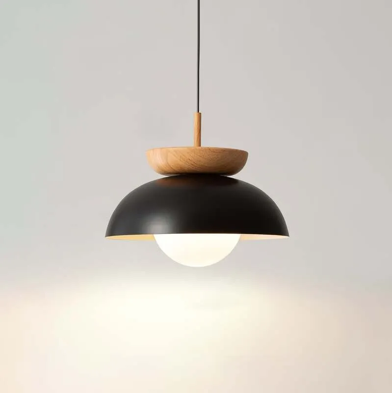Nordic Semi Wooden Pendant Light S63