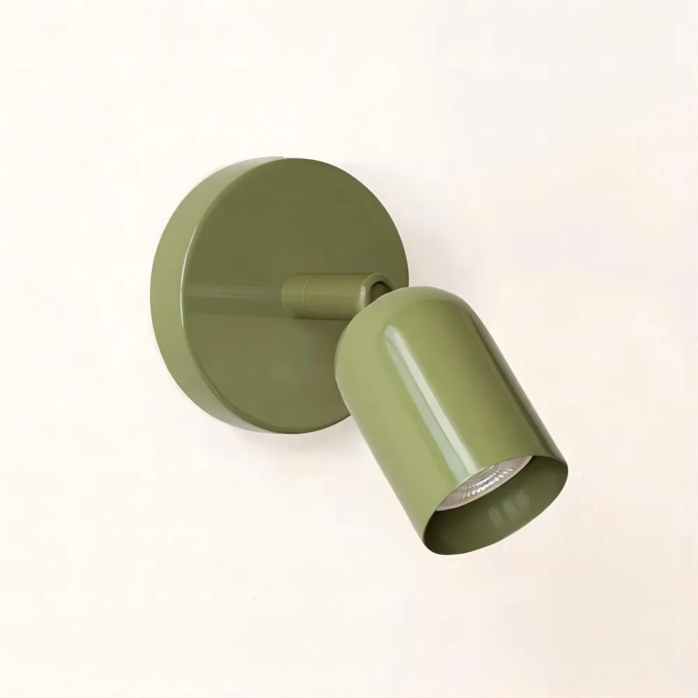 Solid Color Wall Sconce - Modern Bauhaus LED Bedside Lighting Interior S169