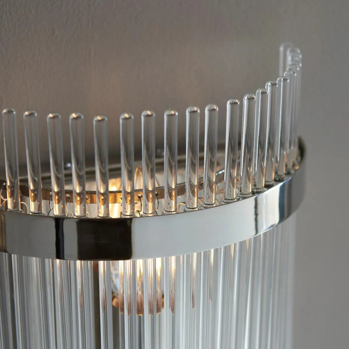 RibGlow Minimalist Glass Rod Wall Light - Elegant Accent Sconce for Home T867
