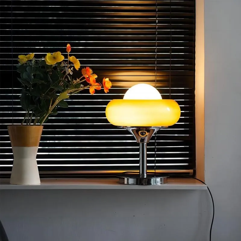 Bauhaus Glass Creative Egg Tart Table Lamp S141