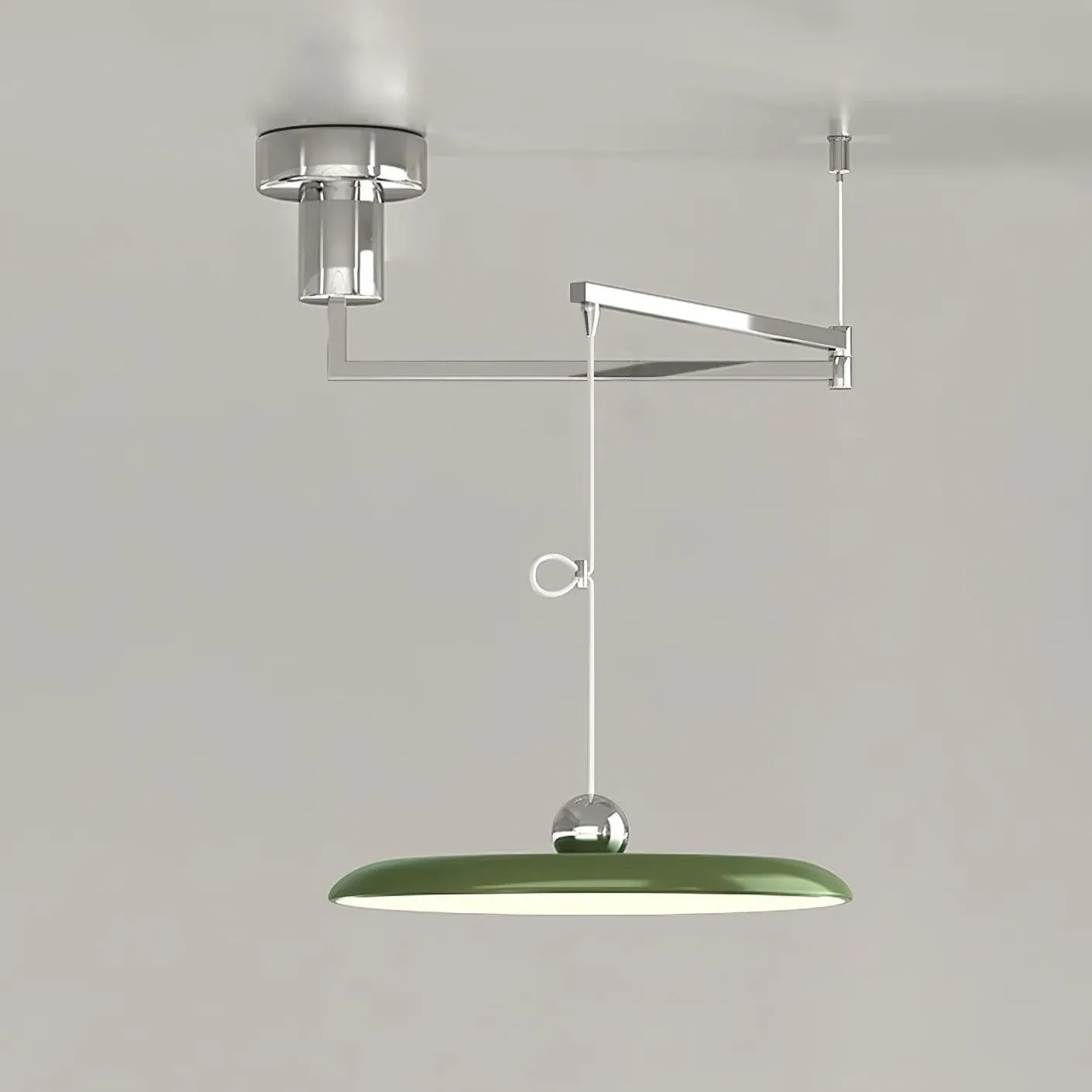 Simple Modern Adjustable Swing Arm Disc Pendant Lamp M11