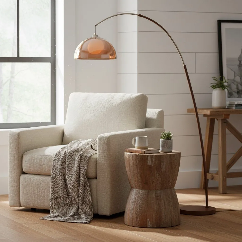 Afterglow Sunset Modern Floor Lamp Clean Lines - Bedroom Living Room T579