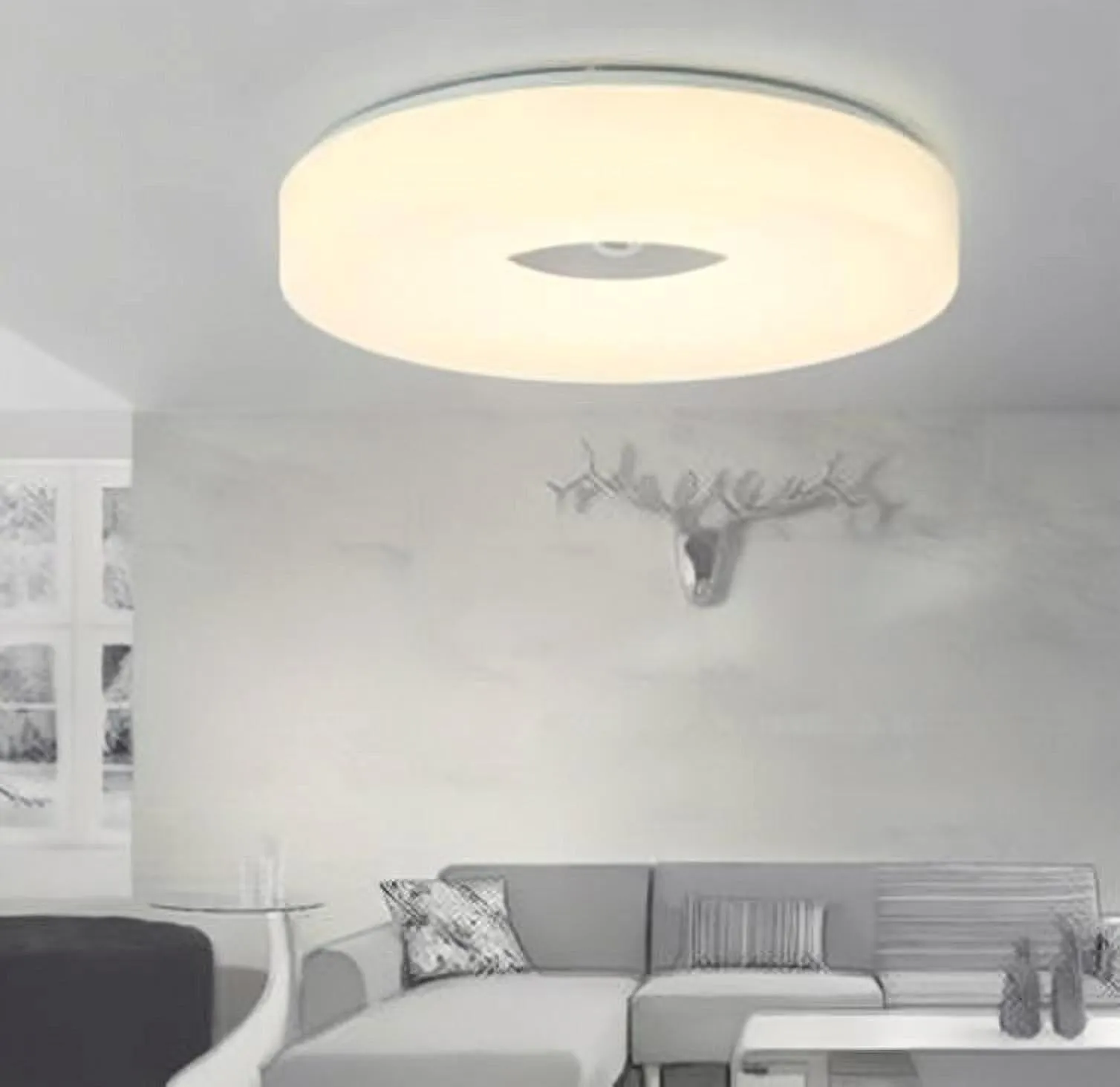 LITHONIA Double Ring LED Ceiling Light