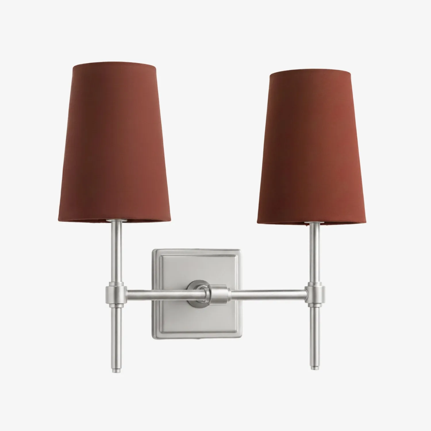Derlina Stylish Retro Wall Lamp with White Linen Shades – Modern Industrial Design for Any Room T273