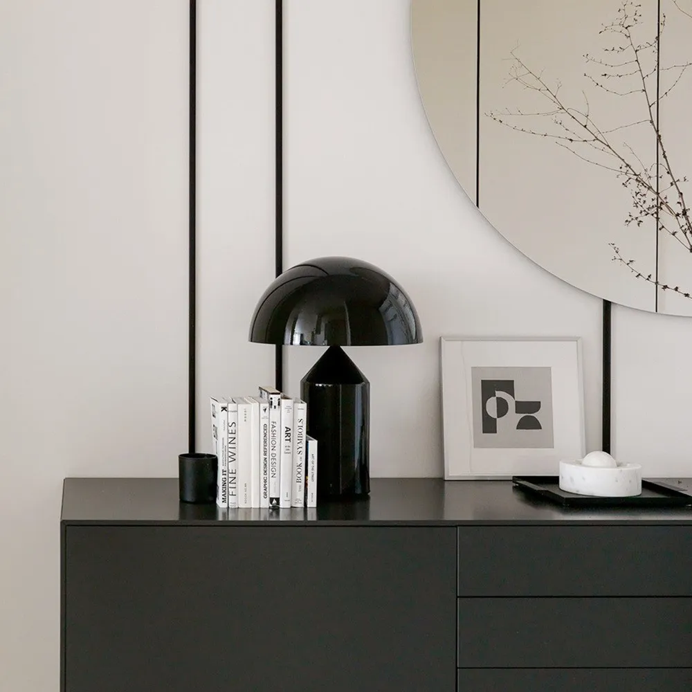 HaloVell Table Lamp Sculptural Dome - Modern Bedroom Lighting