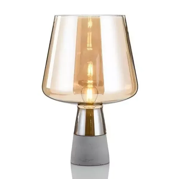 Glass Table Lamp - Glass Dome Nordic Design for Bedroom