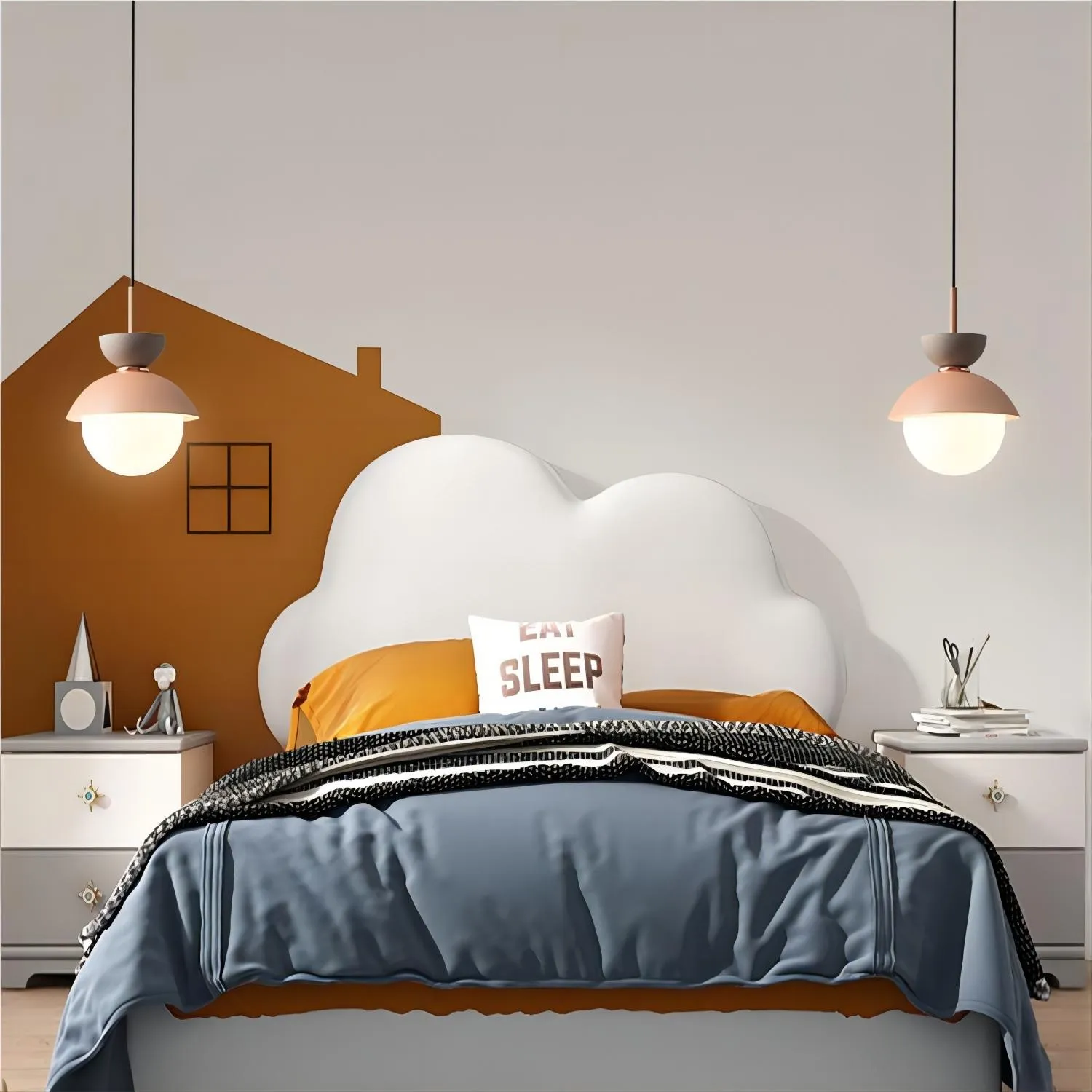 Scandinavian Macaroon Pendant Light with Aluminum for Bedroom