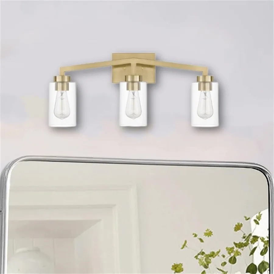 Industrial Cylindrical Brass Wall Lamp For Bathroom S145