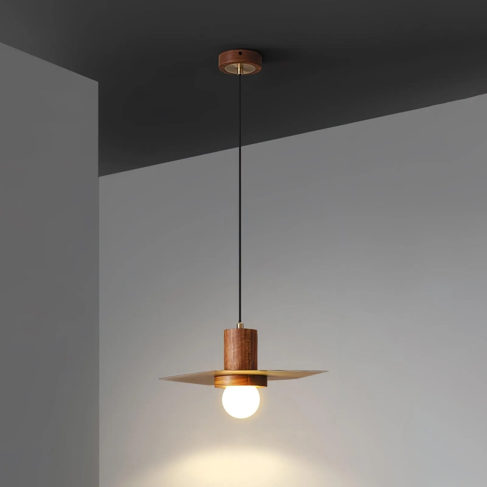 Walnut Copper Jupiter Pendant Lamp G20