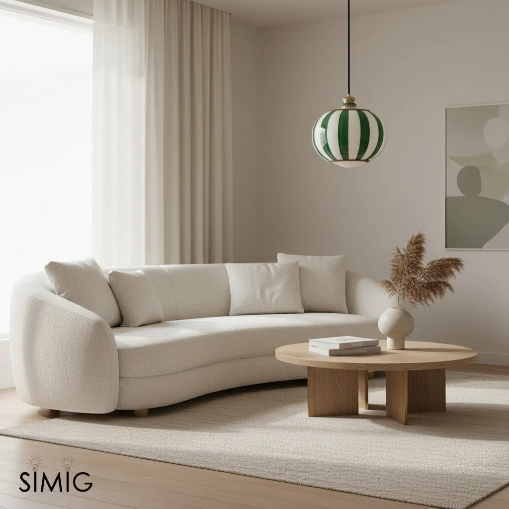 Playful Striped Meira Pendant Lamp for Kitchens & Dining S369