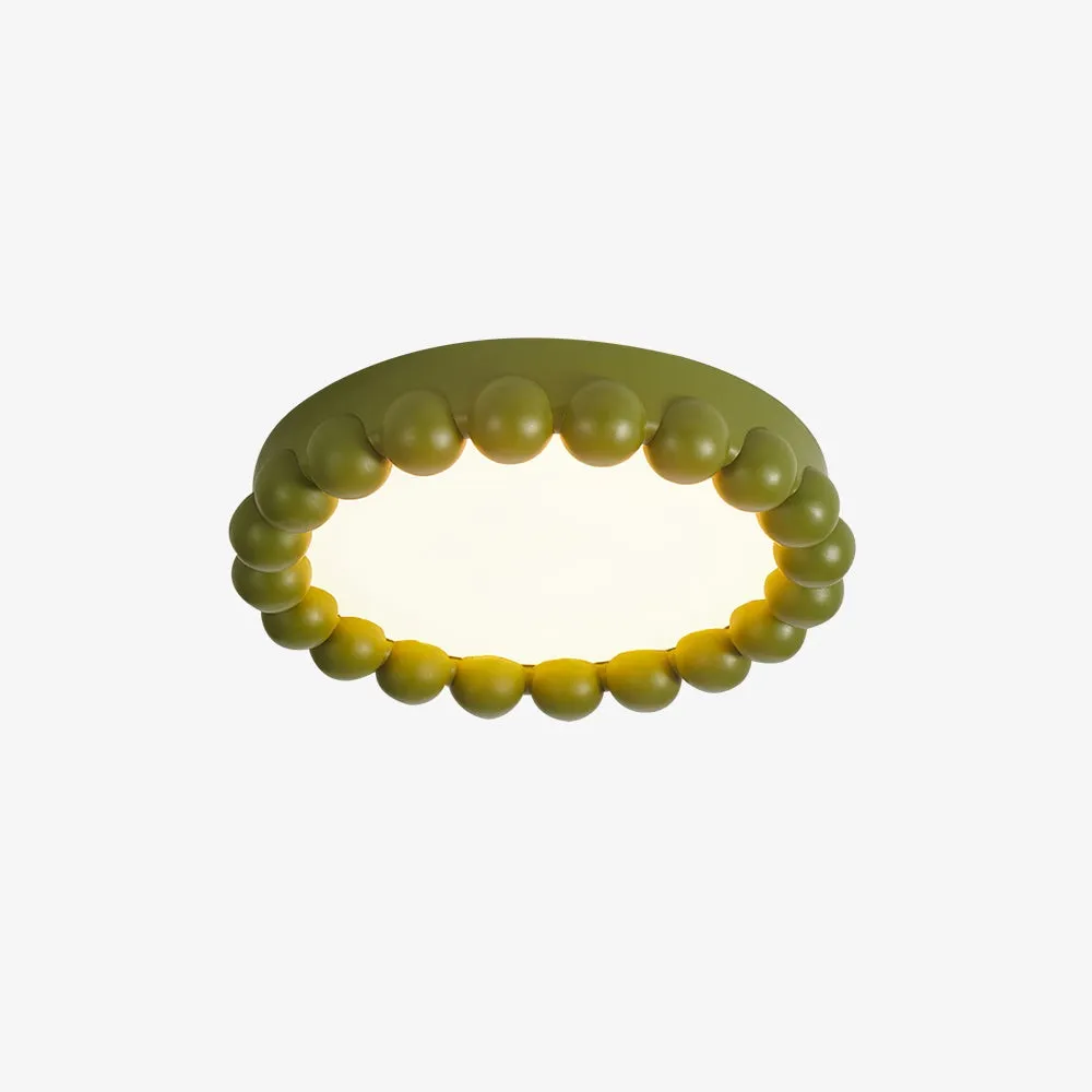 Sleek Flush Resin Ceiling Lamp — Comfortable Ambient Light S218
