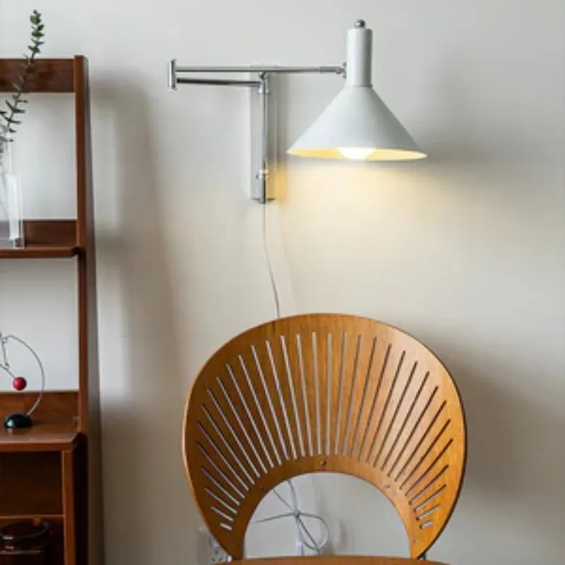 Classic Modern Swing Arm Adjustable Bedside Reading Wall Lamp M19