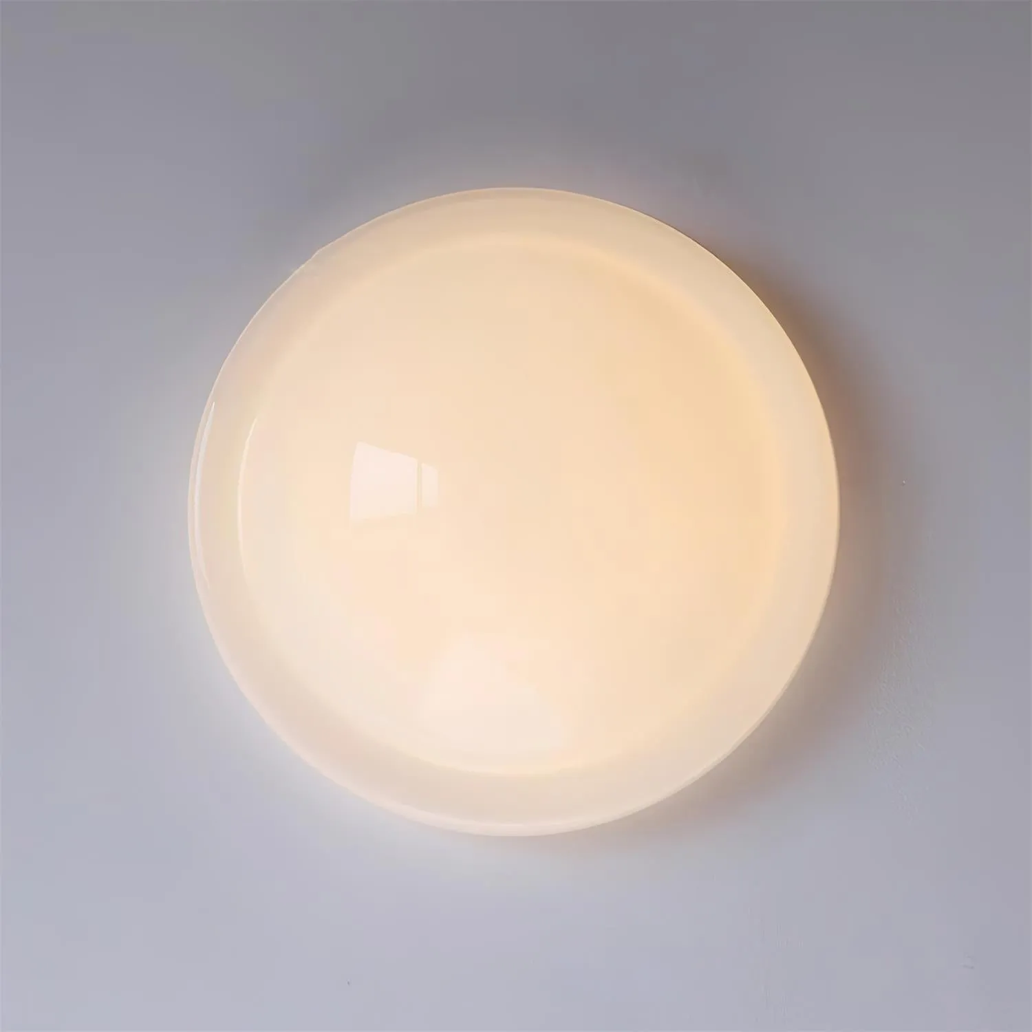 Modern Miminalist White Glass Led Ceiling Lamp M307